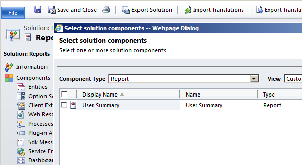 Disappearing Reports from a Dynamics CRM 2011 Solution