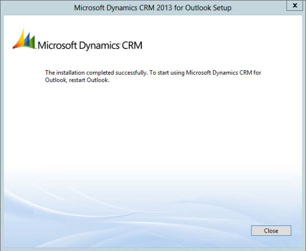 Installing Dynamics CRM 2013 for Outlook