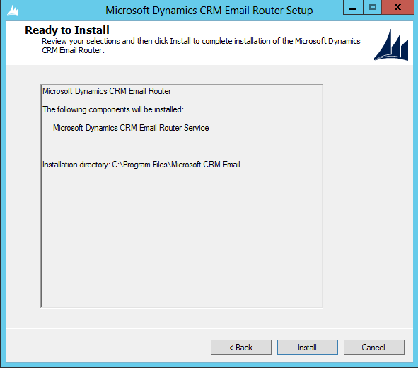 Installing the CRM 2013 Email Router