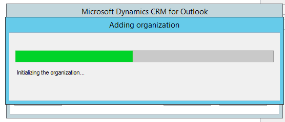 Microsoft Dynamics CRM for Outlook 2015 Configuration Wizard