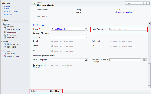Programmatically Change the Status of a Dynamics CRM Record 