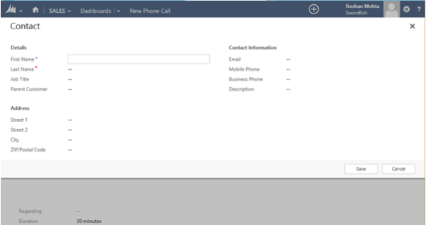 Quickly Create Records in CRM 2013 