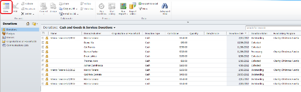 Microsoft Dynamics CRM Managing Donations