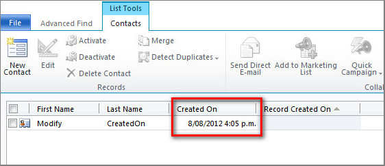 How to Modify the Created On Value of Dynamics CRM 2011 Part 1
