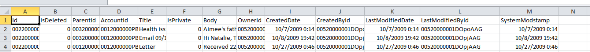 Export and Import Notes from Salesforce to Dynamic CRM 2011
