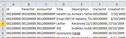 Export and Import Notes from Salesforce to Dynamic CRM 2011